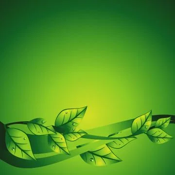 Vector green leaf Stock Illustration