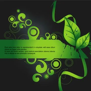 Vector green leaf Stock Illustration