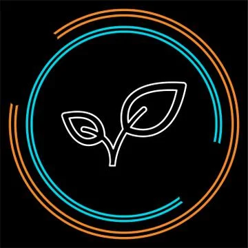 Vector green leaf illustration, nature and organic Stock Illustration