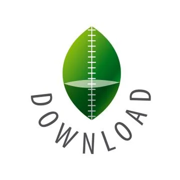 Vector green leaf logo for download Ilustración de archivo