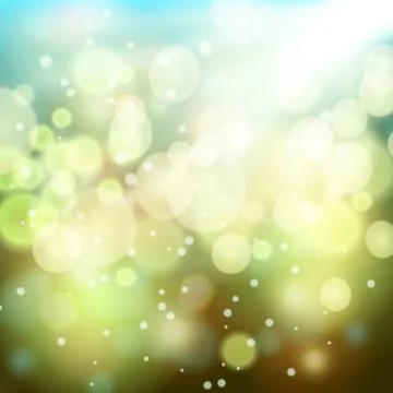 Vector green lights background Stock Illustration