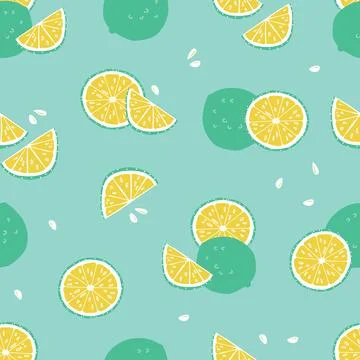 Vector green lime tropical beach resort spa repeat pattern. Suitable for gift 스톡 일러스트