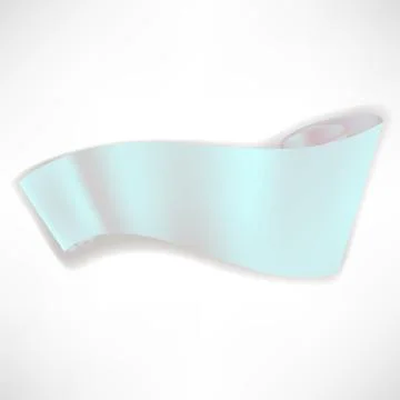 Vector Green Paper Scroll Illustrazione stock