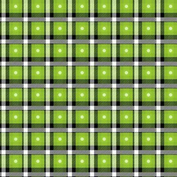 Vector Green Plaid Check Seamless Pattern in Geometric Abstract Style Can be Stock Illustration
