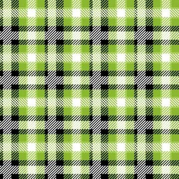 Vector Green Plaid Check Seamless Pattern in Geometric Abstract Style Can be Illustrazione stock