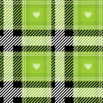 Vector Green Plaid Check Seamless Pattern in Geometric Abstract Style Can be Stockillustratie