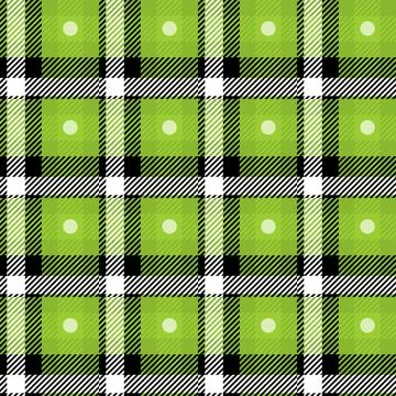 Vector Green Plaid Check Seamless Pattern in Geometric Abstract Style Can be Stock Illustration