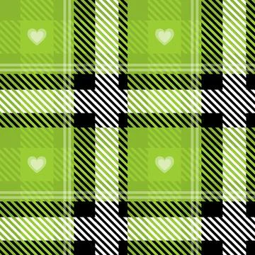 Vector Green Plaid Check Seamless Pattern in Geometric Abstract Style Can be Stock Illustration