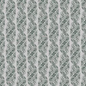 Vector green seamless patterns with Thailand Ethnic Herbal ornaments Stock Illustration