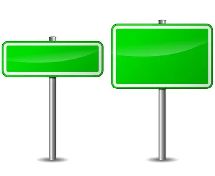 Vector green signpost Stock Illustration
