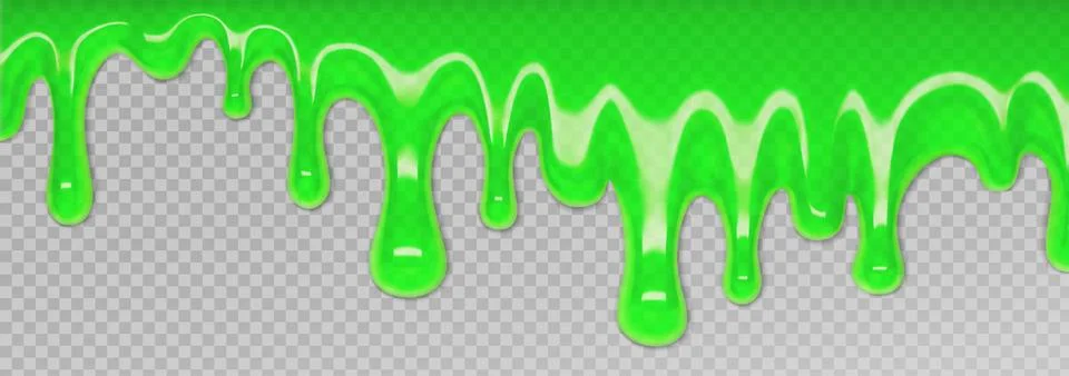 Vector green slime dripping frame Stock Illustration
