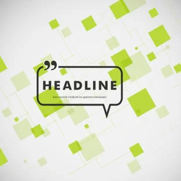 Vector green squares on a white background Illustrazione stock