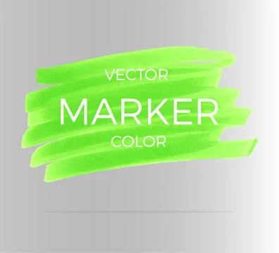 Vector green stripes drawn with markers. Elements for design and background Illustrazione stock