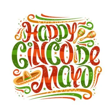 Vector greeting card for Cinco de Mayo Illustrazione stock