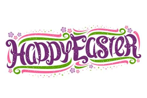 Vector greeting card for Easter Holiday Illustrazione stock
