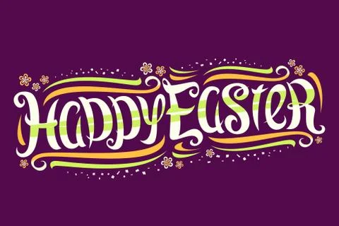 Vector greeting card for Easter Holiday Illustrazione stock