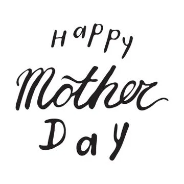 Vector Greeting Card For Gift Tag Decor. Happy Mother's Day Stock Illustration