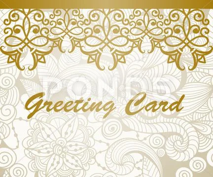 Vector greeting card Stock Illustration
