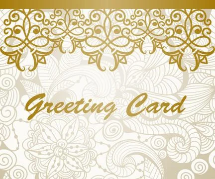 Vector greeting card Stock Illustration