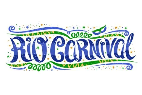 Vector greeting card for Rio Carnival Stock-Illustration