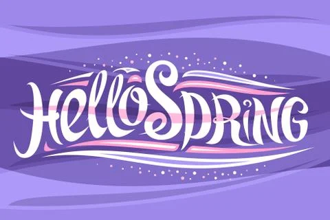 Vector greeting card for Spring Stock Illustration