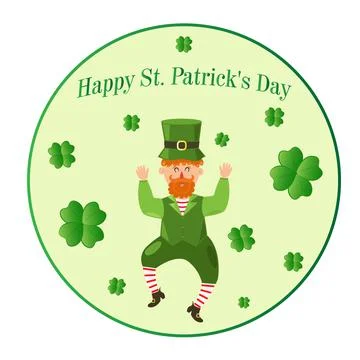 Vector greeting card for St. Patrick's Day Stock Illustration