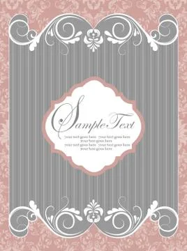 Vector greeting frame Stock Illustration