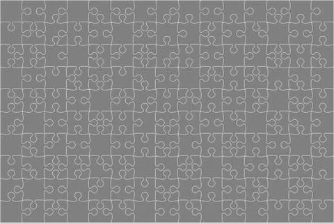 Vector Grey 150 Puzzles Pieces Jigsaw Stock Illustration