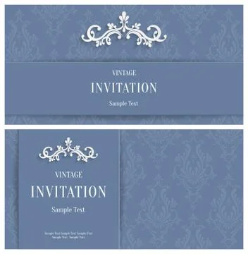 Vector Grey Floral 3d Background. Template for Greeting or Invitation Cards Stock Illustration