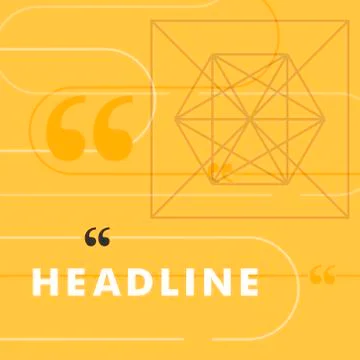 Vector grey line on a yellow background Stock Illustration