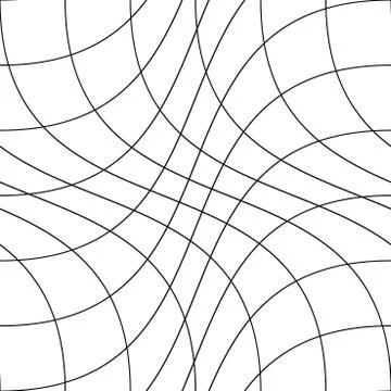 Vector grid seamless motion pattern. Striped endless wave texture. White 스톡 일러스트