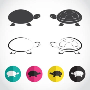 Vector group of turtle Illustrazione stock