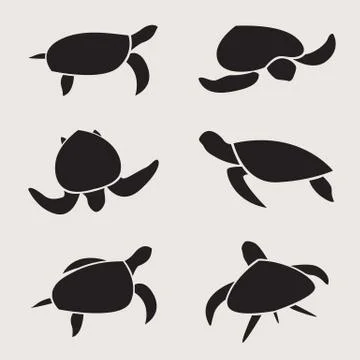 Vector group of turtle Stock Illustration
