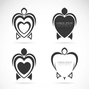 Vector group of turtle logos Stock Illustration