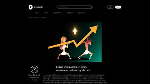 Vector growth in gradient style . Editable illustration Stock Illustration