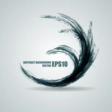Vector grunge banner. Abstract wave Stock Illustration
