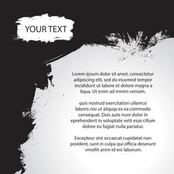 Vector : Grunge banner for text Stock Illustration