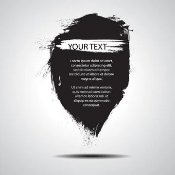 Vector : Grunge banner for text Stock Illustration