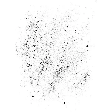 Vector grunge black splash isolated on white background Stock Illustration