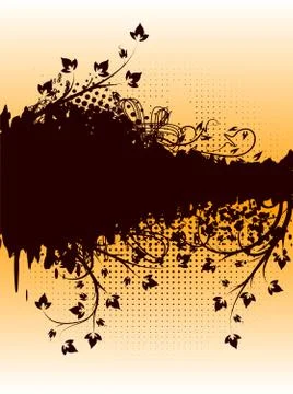 Vector grunge border for text Stock Illustration