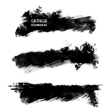 Vector grunge brushes Stock Illustration