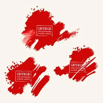 Vector grunge brushes Stock Illustration