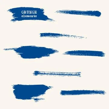 Vector grunge brushes Stock Illustration