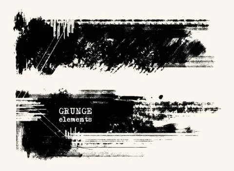 Vector grunge brushes Stock Illustration