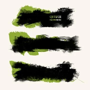 Vector grunge brushes Illustrazione stock