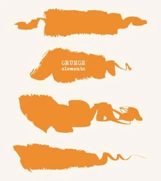 Vector grunge brushes Stock Illustration