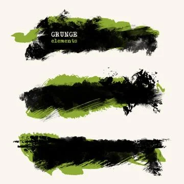 Vector grunge brushes Stock Illustration