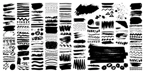 Vector grunge brushes Set Stock Illustration