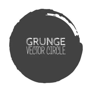 Vector Grunge Circle. Element for your Design. Rubber Stamp Texture. Distre.. イラスト素材