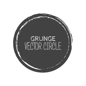 Vector Grunge Circle. Element for your Design. Rubber Stamp Texture. Distre.. 库存插图